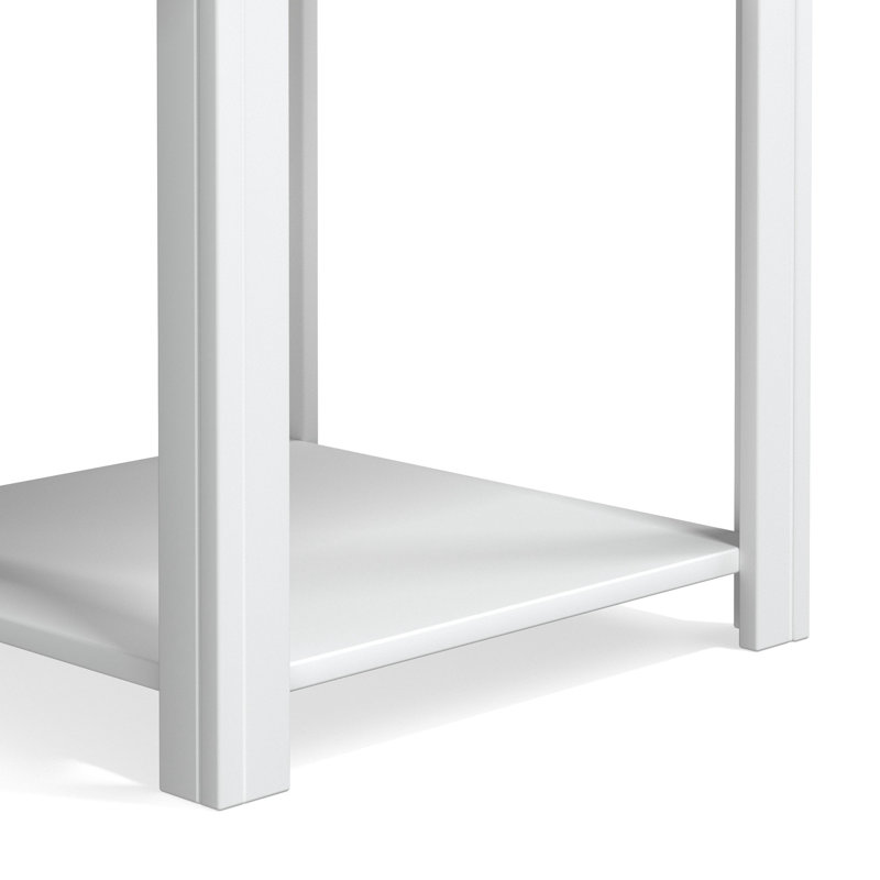 Oliviya Solid Wood Single Coffee Table, Natural, White