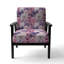 Springtime Blossoms Botanical Pattern III - Upholstered Cottage Accent Arm Chair