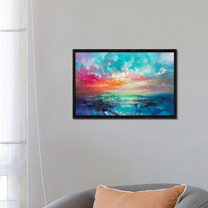 Skye Colour Spectrum by Scott Naismith - Print on Canvas, 45.72cm H x 66.04cm W x 3.81cm D, Black Floater Framed