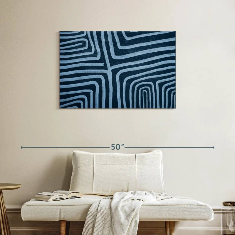 Avery Ethnic Navy Abstract