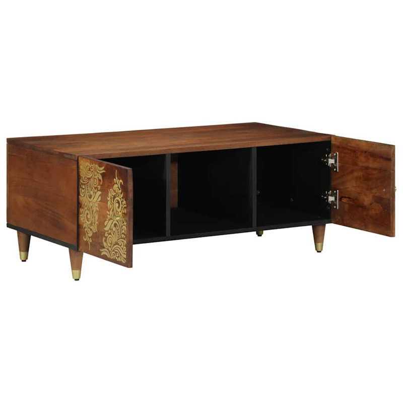 Solid Wood Coffee Table with Storage