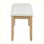 Ensemble de table de salle à manger 6 pièces Retro Retro avec 4 chaises rembourrées et 1 banc-1306199546