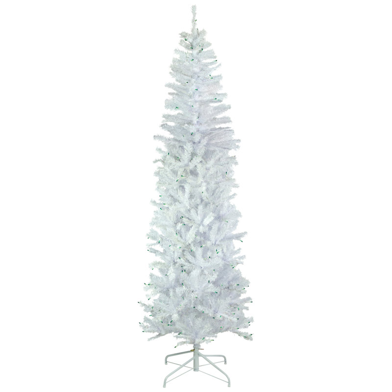 78'' H White Pine Flocked/Frosted Christmas Tree with 250 Lights