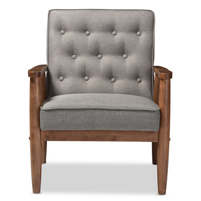 Vanhook 27.11" Wide Tufted Lounge Chair by George Oliver