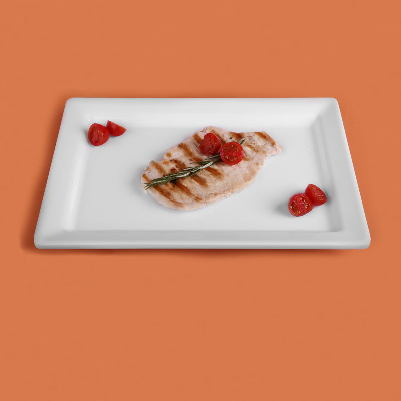 Elite Global Solutions Vogue Melamine Platter, 1.12" H x 8.25" W x 8.25" D