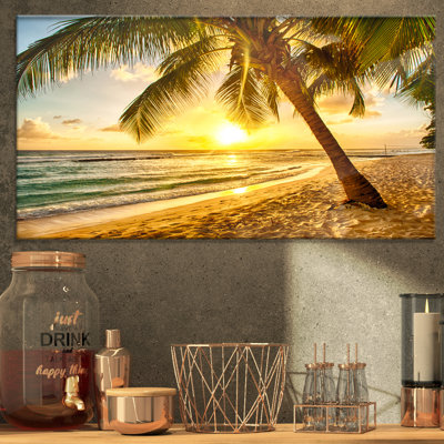 Île tropicale-reproduction de photo sur toile tendue