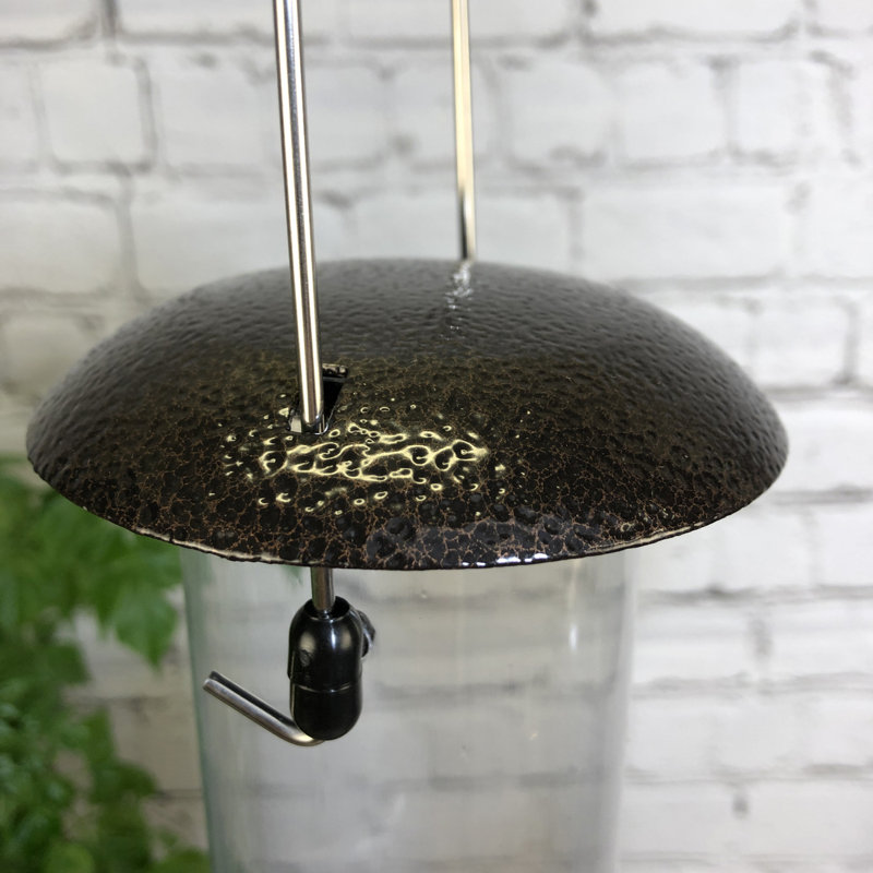 Geo Metal Hanging Tube Bird Feeder