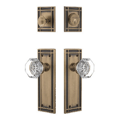 Nostalgic Warehouse Mission Entry Set with Waldorf Crystal Knob