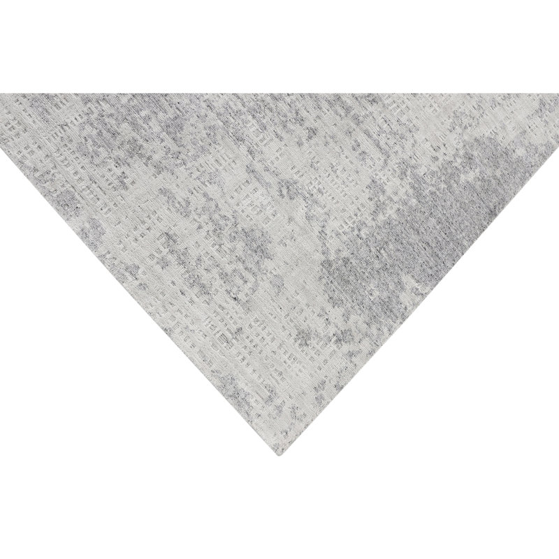 Hand Knotted Abstract Area Rug, Rectangle 8' x 10'