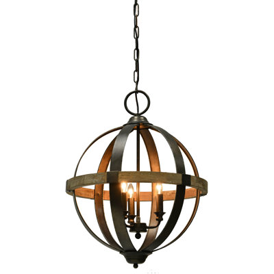 Kyler 3 - Light Dimmable Globe Chandelier