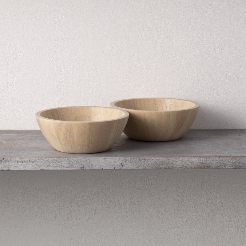 Noritake Hammock Wood Set Of 2 Small Bowls, 7", 20 Oz.