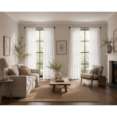 Belarmina Semi Sheer Curtain Single Panel