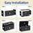 320 Gallon Outdoor Deck Box, Lockable Waterproof Outdoor Storage Boxes For Garden Tools-134232336