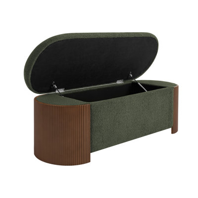 Wertz Upholstered Storage Bench for Entryway and Living Room