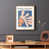 Cadre photo brun simple