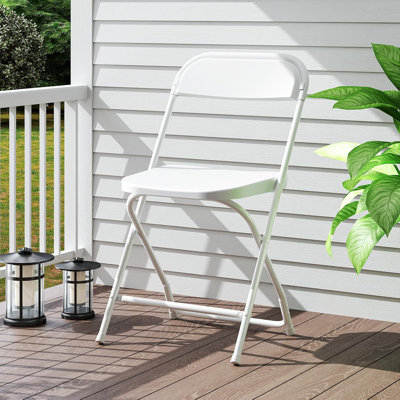 Plastic/resin Stackable  Folding Chair Set (set Of 6)