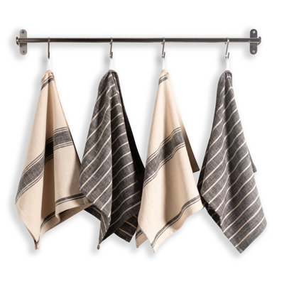 Damali 4 Piece Slubbed Tea Towel Set