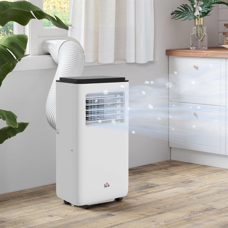10,000 BTU Portable Air Conditioner for 440 sqft room, Timer, White