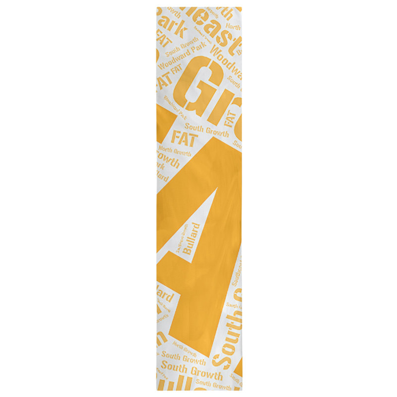 Chemin de table, 72 po x 16 po, Orange, Fresno