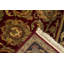 Hand-Knotted High-Quality Red and Black Area Rug