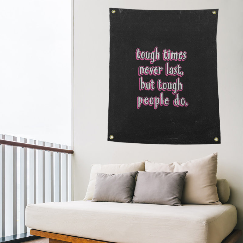 Tapisserie tableau noir en polyester rigide times quot, H 59 pi x l 50 po, Rose