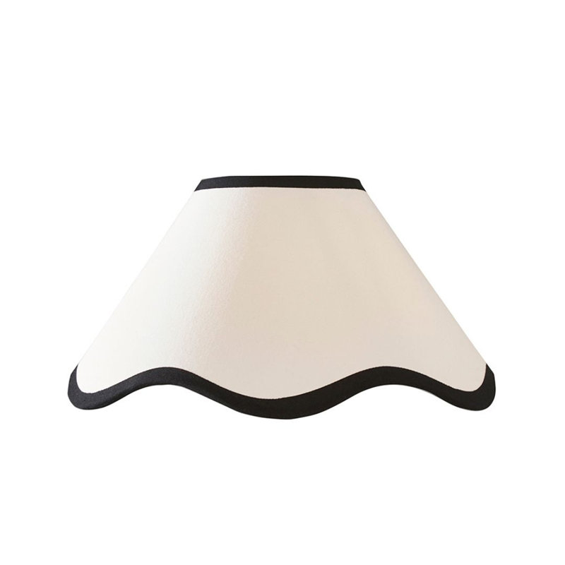 Cotton Empire Pendant Shade ( Screw On ) in Ivory, 14.5cm H x 27cm W x 27cm D