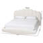Lit flottant très grand en tissu crème moderne Baxton Studio Grenier-377877028
