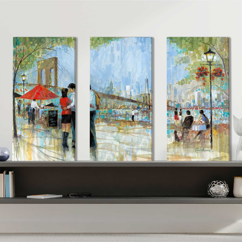 "New York Romance", ensemble de 3 impressions sur toile
