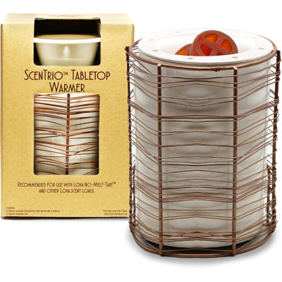 ScenTrio Tabletop Electric Wax Warmer for Scented Wax, Fragrance Oils, and Wax Melts -Copper Wire