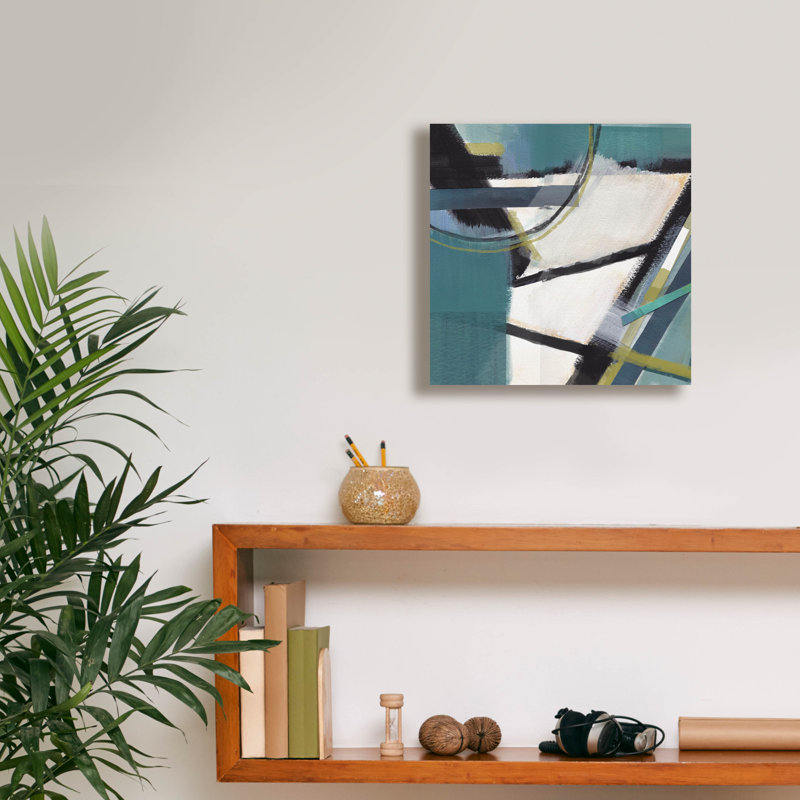  «Deconstruction» par Brittany Evans, art mural sur toile, 12 po x 12 po