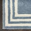  Tapis ivoire à poils longs bleu pacifique 7 pi 10 po x 9 pi 10 po Pacific-132200699-132200700