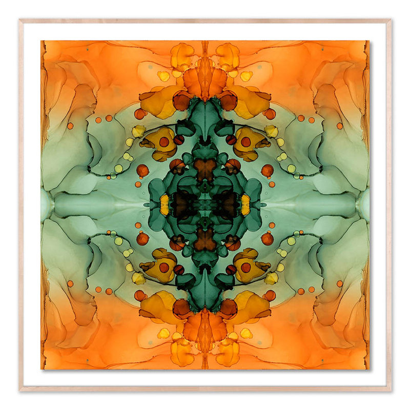 Kaleidoscope 5 Print by Julie Pelaez, Natural, 48" H x 48" W x 2.5" D