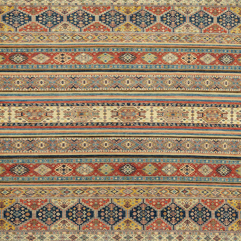 Tapis abstrait moderne 2756, Carré 6 pi