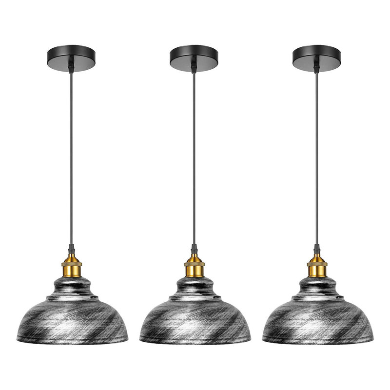 Hillmont 1 - Light Brushed Silver Pendant