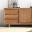Buffet en bois d'orme avec grand espace de rangement