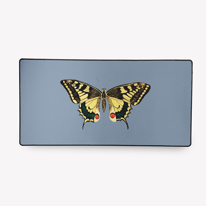 Grand coussin de bureau Robbie, Bleu fumé cendré