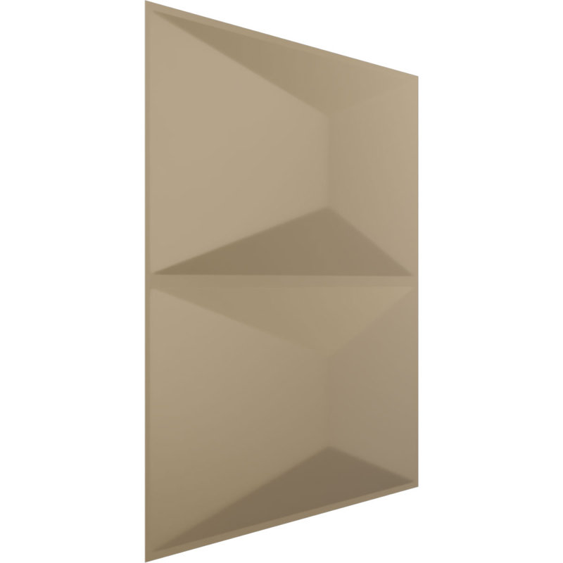 Panneau mural décoratif 3D à 3 brins l 19 5/8 po x H 19 5/8 po Aberdeen EnduraWall, brume champagne métallique universelle (couvre 2,67 pieds carrés)