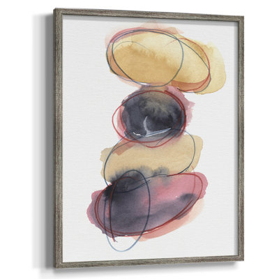 «Balancing Act II», reproduction encadrée - bois massif