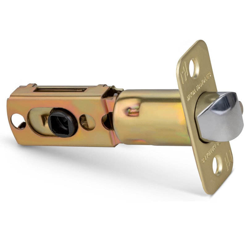 Loquet de porte rond réglable à 2 voies Mega Handles | Universal pour broches demi-lune, gâche incluse, compatible avec les gauchers et les droitiers