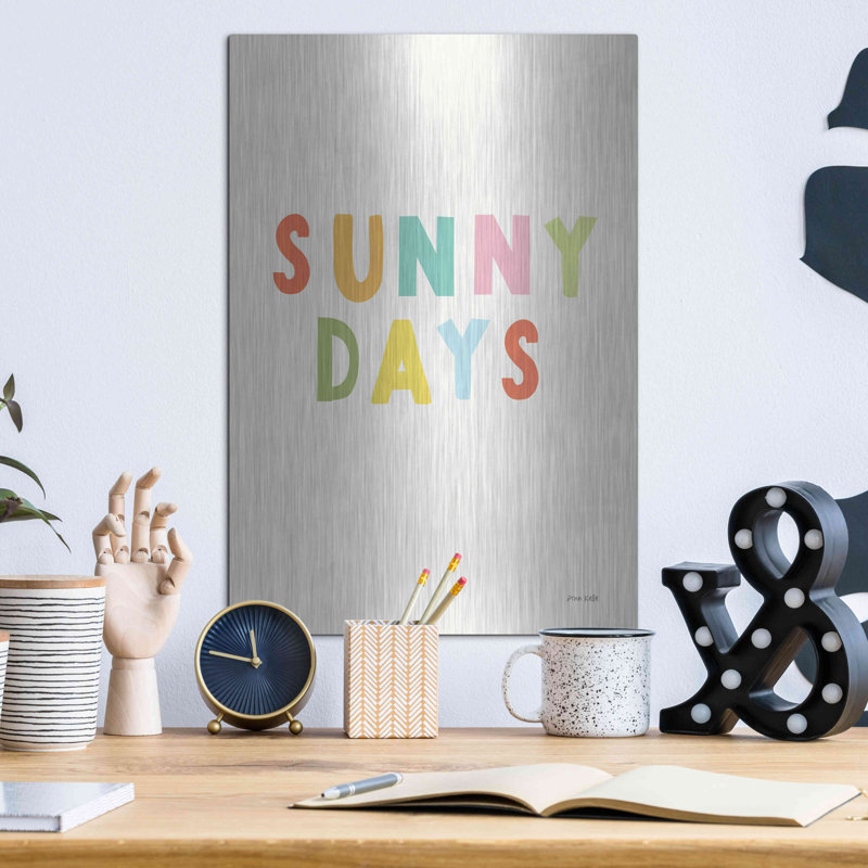 «Sunny Days» par Ann Kelle Designs, art mural en métal, 12 po x 16 po
