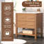 Fet 30" Single Bathroom Vanity With Solid Wood Frame And Ceramic Top-1012999717