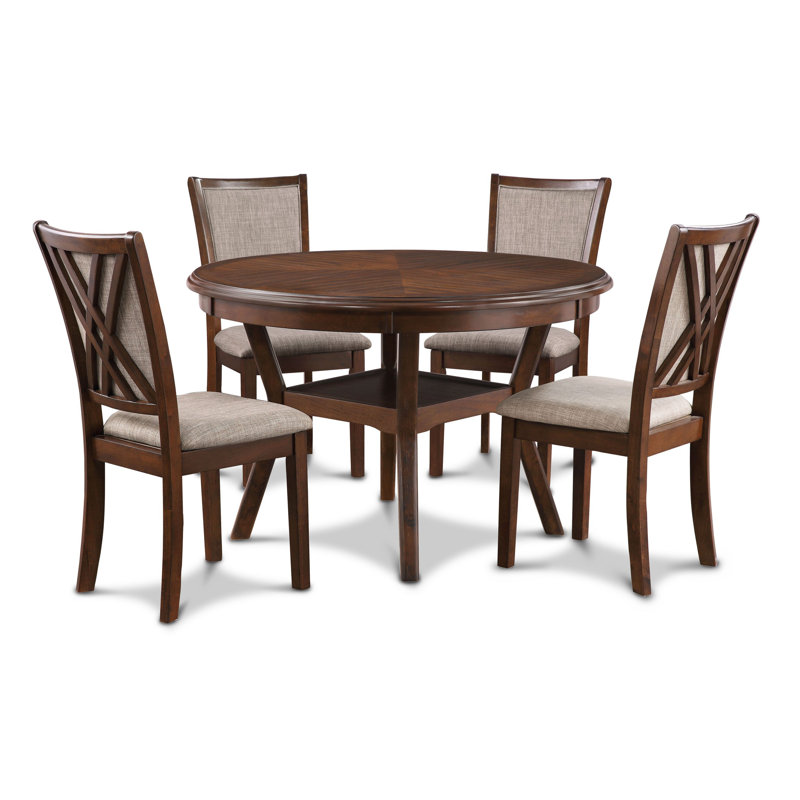 4 - Person Dining Set, Brown
