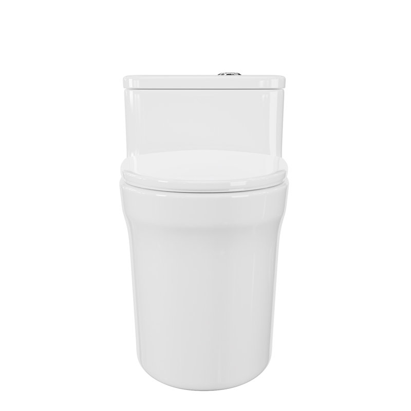 Toilette allongée à fixation au sol 1,05 gallons GPF Rainlex (siège inclus)