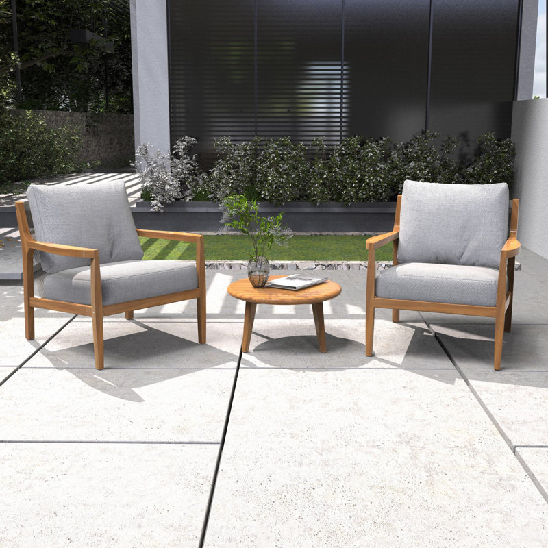 Ensemble de conversation pour 2 personnes avec coussins Zeacia