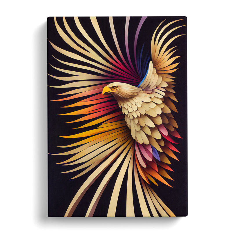 Windcrest Eagle - Wall Art, 50cm H x 35cm W x 3cm D, No frame