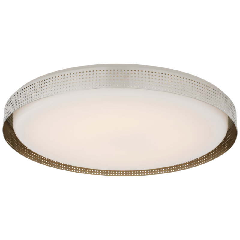 Precision 1 - Light LED Flush Mount, Polished Nickel, 2.75" H x 18" W x 18" D