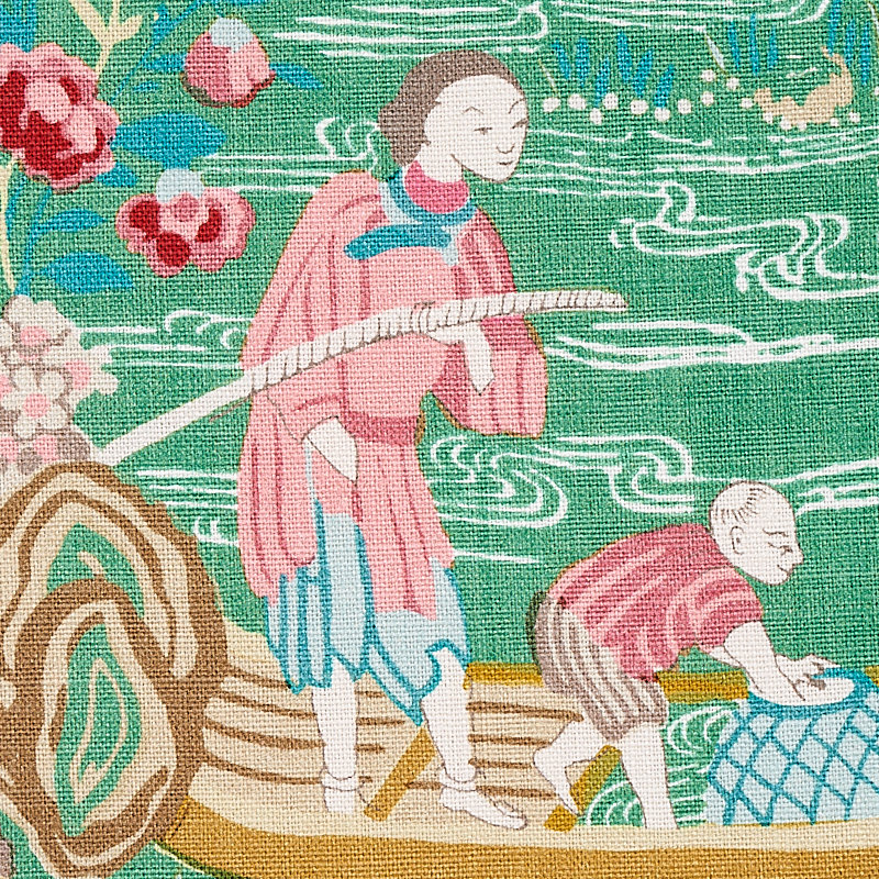 Tissu Yangtze River, Jade