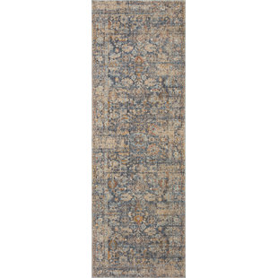 Tapis bleu marine / multicolore Angela Rose x Loloi Blake