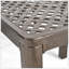 Table de salle à manger d'extérieur moderne en aluminium avec accents tissés, noir brillant