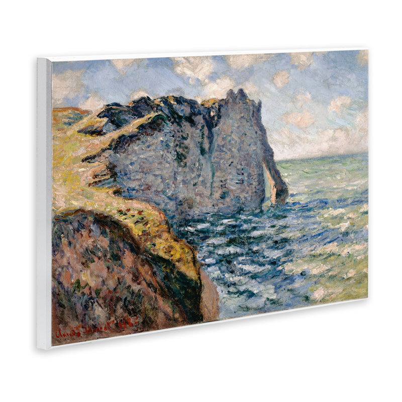 Art mural classique "Monet Cliff Of Aval" par one1000paintings, H 10 po x l 15 po
